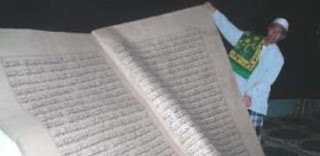 Al-Qur’an Gadang ditulis oleh Datuk Sultan Palaci